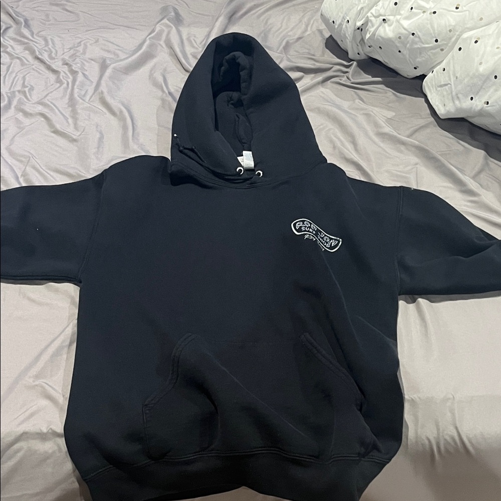 Ron Jon Black Hoodie with Logo
